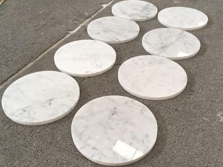 Natural White Marble Round Coffee Table Top Natural White Marble Round Coffee Table Top